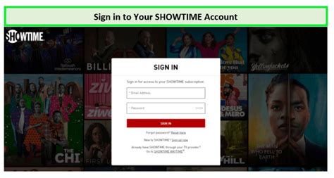 showtime log in with cable.